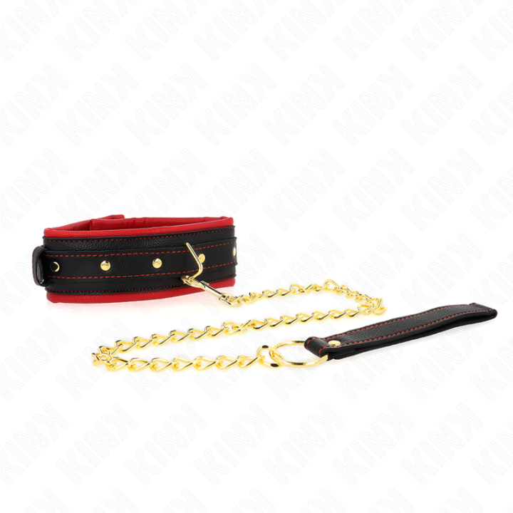 Kink - Collar Con Correa de Tejido Liso Ajustable 33-48 cm x 5.7 cm