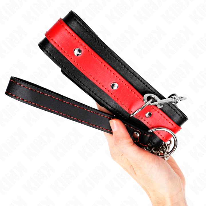 Kink - Colar Com Alça Vermelha 65 cm Ajustável 36-43 cm x 5 cm
