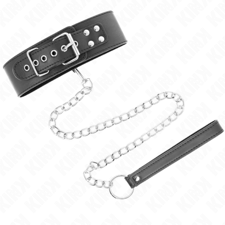 Kink - Basismodell Halsband Mit Leine 65 cm Modell 0