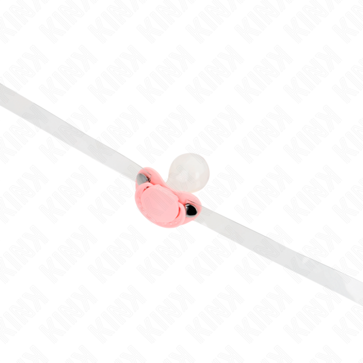 Kink - Mordaça em Forma de Chupeta Rosa 5,5 x 4 cm Ajustável 43-60 cm