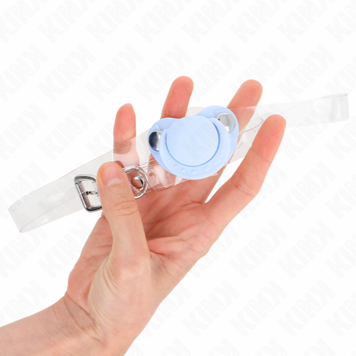 Kink - Hellblauer Schnullerform-Sprudel 5,5 x 4 cm Verstellbar 43-60 cm