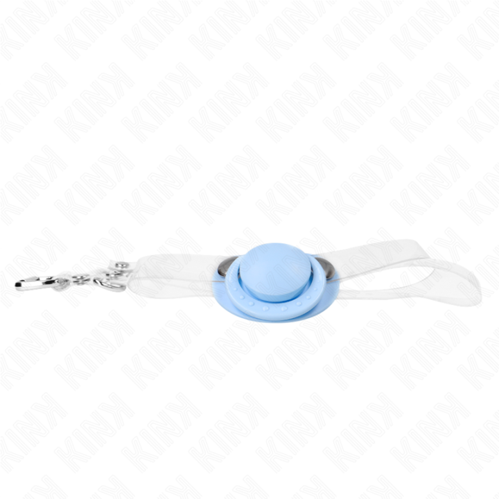Kink - Hellblauer Schnullerform-Sprudel 5,5 x 4 cm Verstellbar 43-60 cm