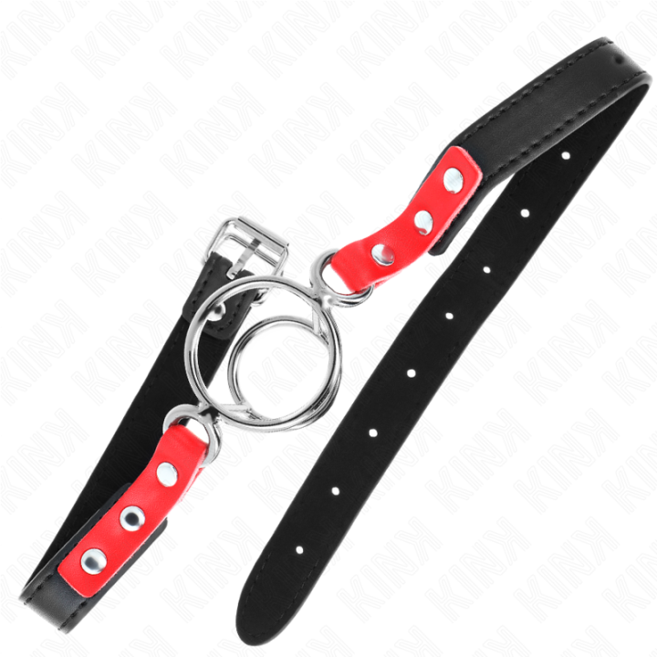 Kink - Gag Com Múltiplos o-Rings 4 / 4,8 cm Vermelho 38 x 56 cm
