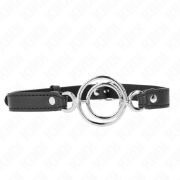 Kink - Mordaza Con Múltiples Juntas Tóricas 5 cm Negro 63 x 2.5 cm