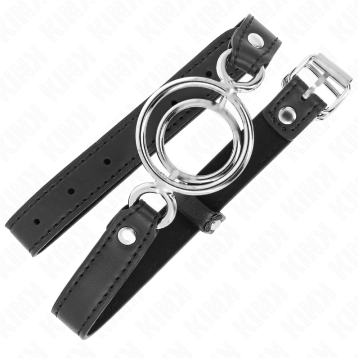 Kink - Gag With Multiple o-Rings 5 cm Black 63 x 2.5 cm