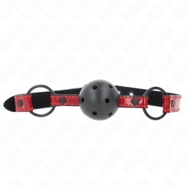 Kink - Boule en Cuir Brillant 4,5 cm Bag 63,5 x 2 cm Ajustable 41 x 59 cm