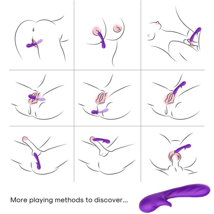 Armony - Vibratore Romance Con Stimolatore Viola