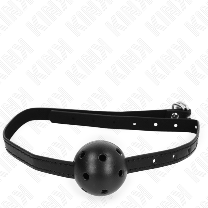 Kink - Simplicity Black Breathable Ball 4.5 cm Gag 62 x 1.5 cm
