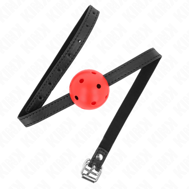 Kink - Simplicity Red Breathable 4.5 cm Ball Gag 62 x 1.5 cm