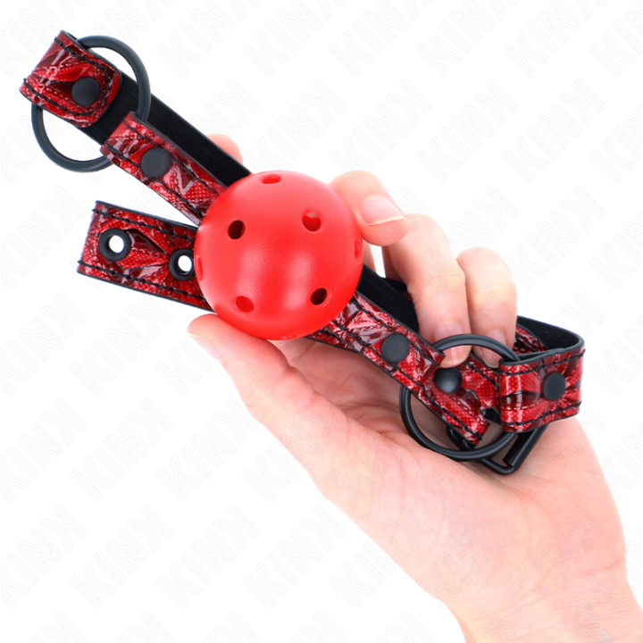 Kink - Boule Motif Diamant 4,5 cm Gag Modèle 1 64,5 cm Réglable 42-60 cm