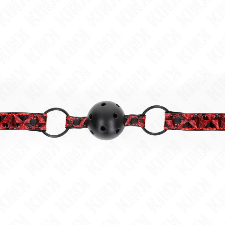 Kink - Boule Motif Diamant 4,5 cm Gag Modèle 2 64,5 cm Réglable 42-60 cm