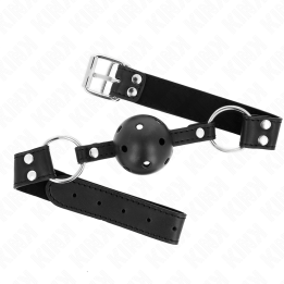 Kink - Bâton Respirant 4 cm Avec Double Rivet Modèle 1 Noir 62,5 x 2,5 cm Réglable 42-58 cm