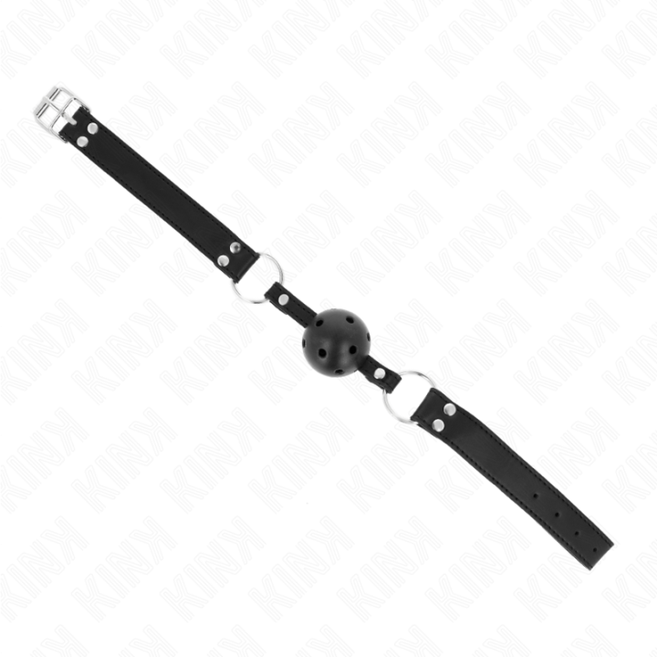 Kink - Bâton Respirant 4 cm Avec Double Rivet Modèle 1 Noir 62,5 x 2,5 cm Réglable 42-58 cm