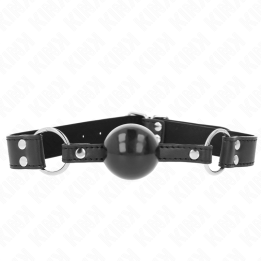 Kink - Bâton Bille Souple et Solide 4 cm Avec Sangle en Cuir 62 x 2,5 cm Réglable 42-58 cm
