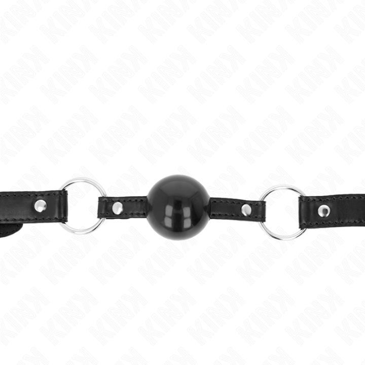 Kink - Palla in Tpe Nera 4 cm Gag 60 x 2 cm