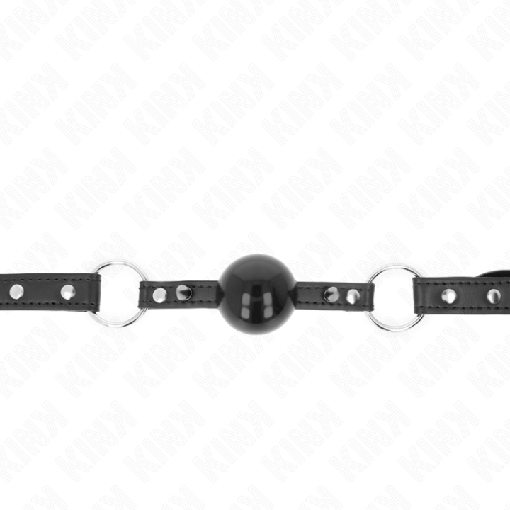 Kink - Ball 4 cm Gag With Tip Rivet And Snap Lock 65 x 2 cm
