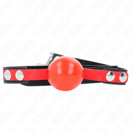 Kink - Mordaza de Bola 4 cm Suave de Tpe Modelo 4 60 x 2 cm Ajustable 37-52 cm