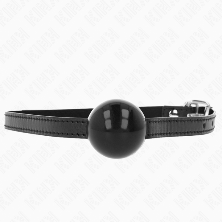 Kink - Bola Simples Preta Mordaça 4 cm 65 x 1,5 cm