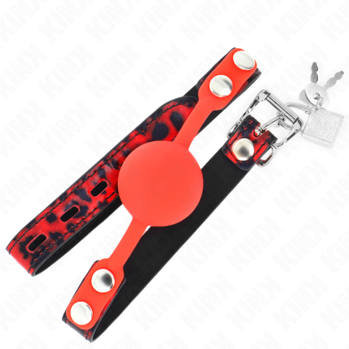Kink - Model 2 Silicone Ball 4 cm Gag With Lock 60 x 2 cm