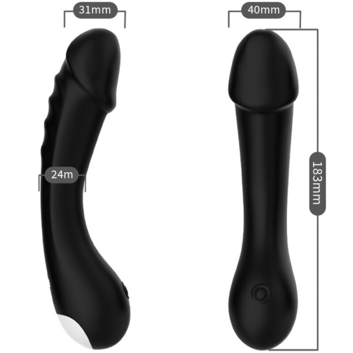 Armony - Wibrator Dildo g-Spot Silikonowy Czarny