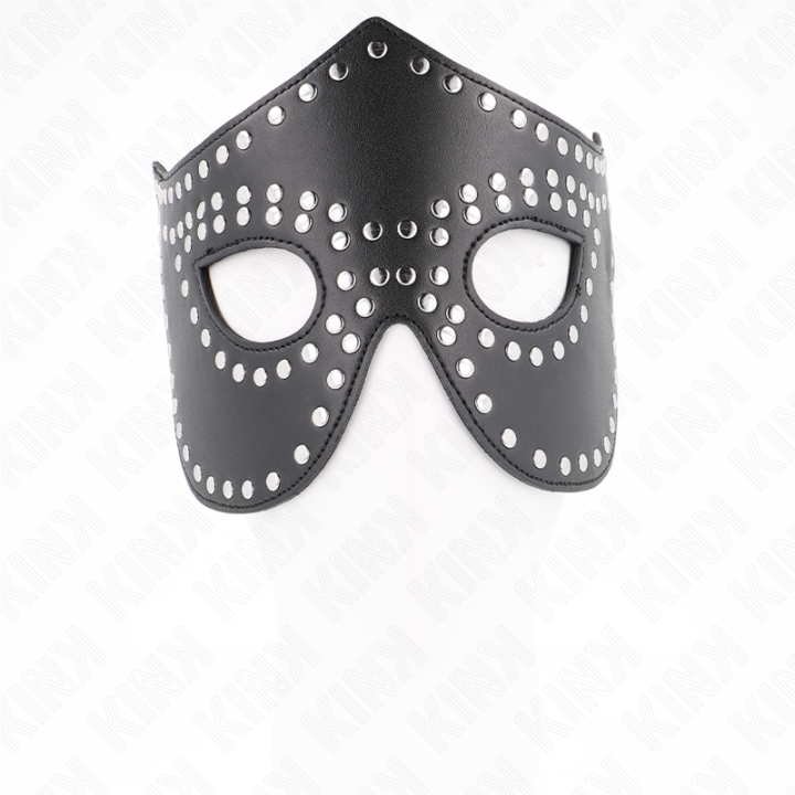 Kink - Maschera in Similpelle Con Rivetti Modello 2 30 x 12 cm