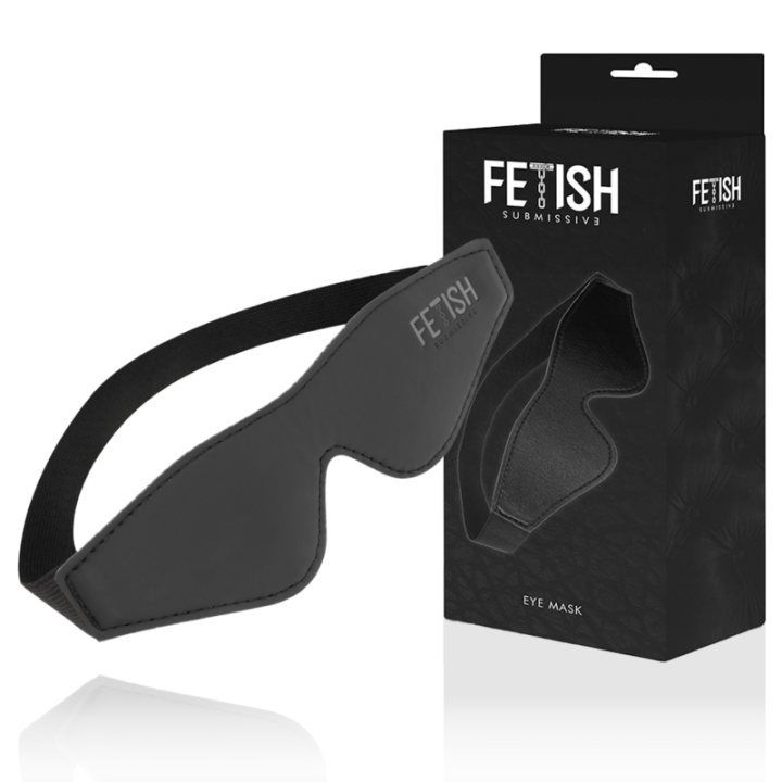Fetish Submissive - Mscara de Couro Vegano Com Forro de Noprene