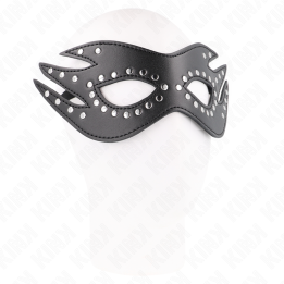 Kink - Máscara de Polipiel Con Remaches Modelo 3 26 x 9.5 cm