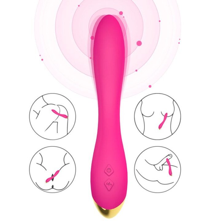 Armony - Vibrateur Flamingo Multiposition Fuchsia