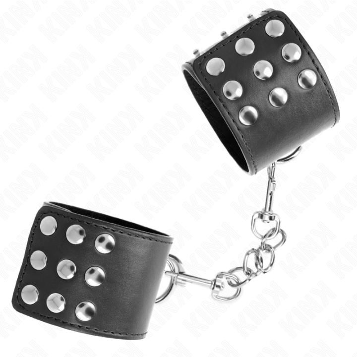 Kink - Wrist Restraints With Snap Fasten Black Adjustable 19-24 cm x 5.5 cm