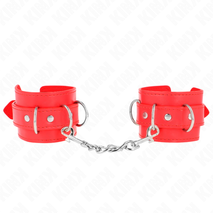 Kink - Resistenza da Polso Con 3 Anelli a d Regolabile Rosso 17,5-25 cm x 6 cm