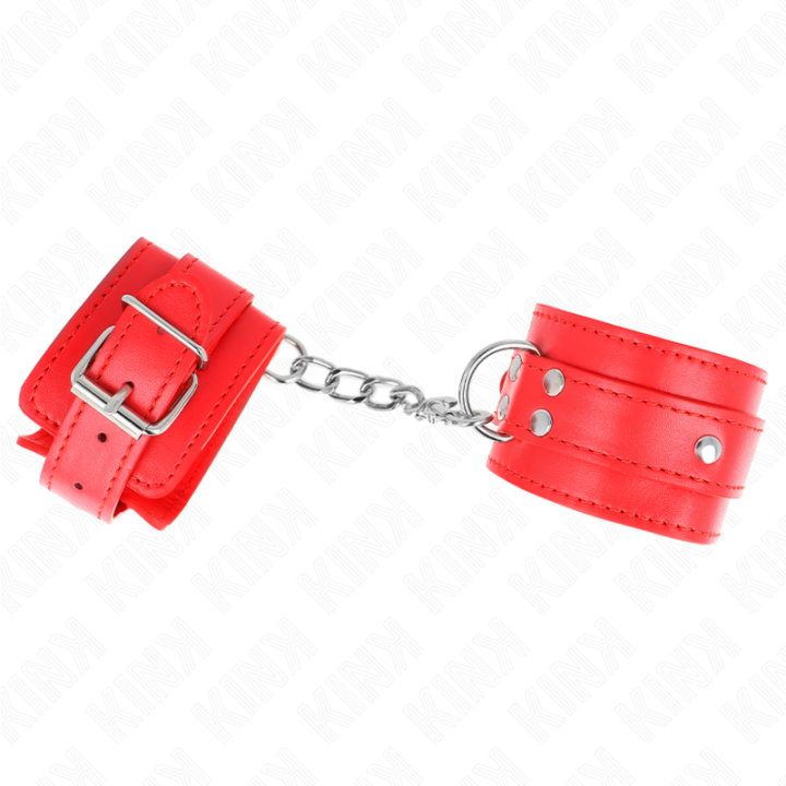 Kink - 3 d-Ring Wrist Restraints Adjustable Red 17.5-25 cm x 6 cm