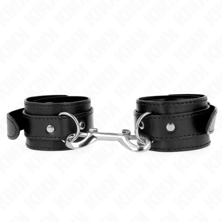 Kink - Appareils-Poignets - Rangée de Rivets Simple Noir Ajustable 17-28 cm x 5 cm
