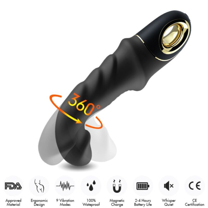 Armony - Joyblade Gode Vibrateur Rotateur Noir