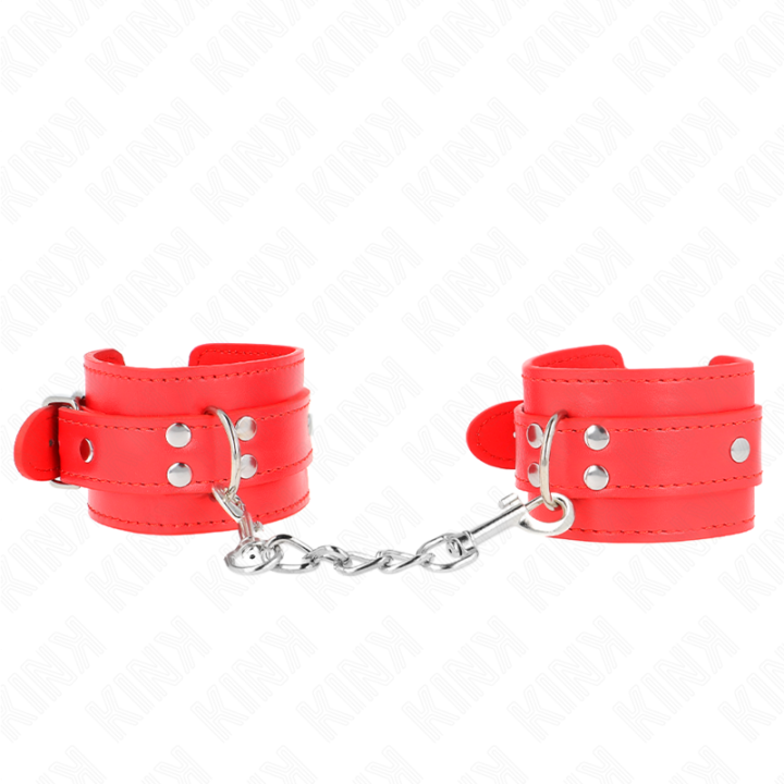Kink - Appareils-Poignets Simples Rouge Ajustables 20-23 cm x 5,5 cm