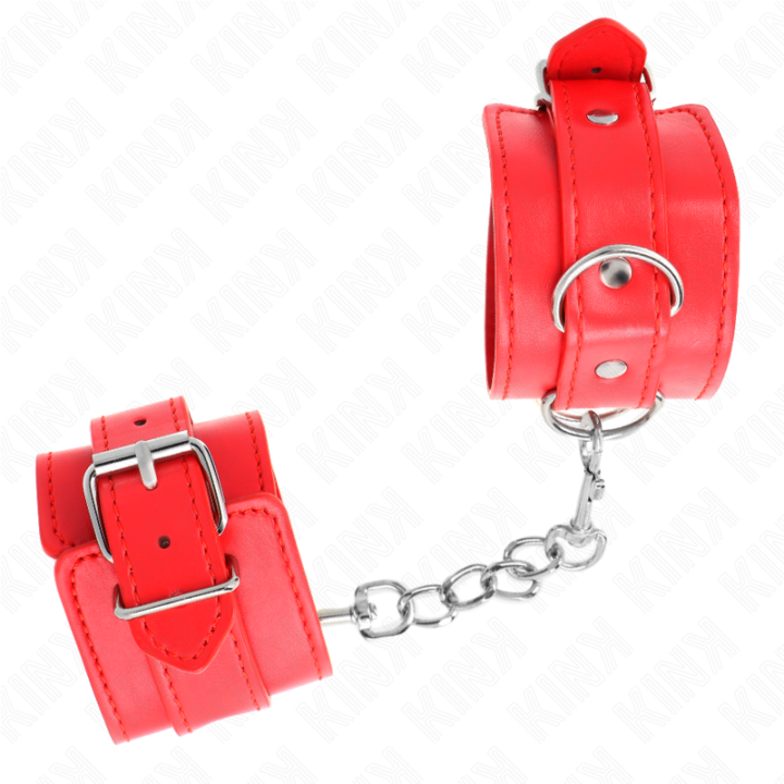 Kink - Appareils-Poignets Simples Rouge Ajustables 20-23 cm x 5,5 cm