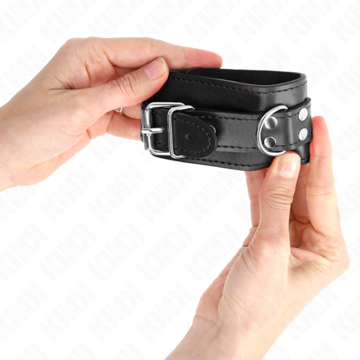 Kink - Appui-Poignet Simple Noir Ajustable 20-23 cm x 5,5 cm