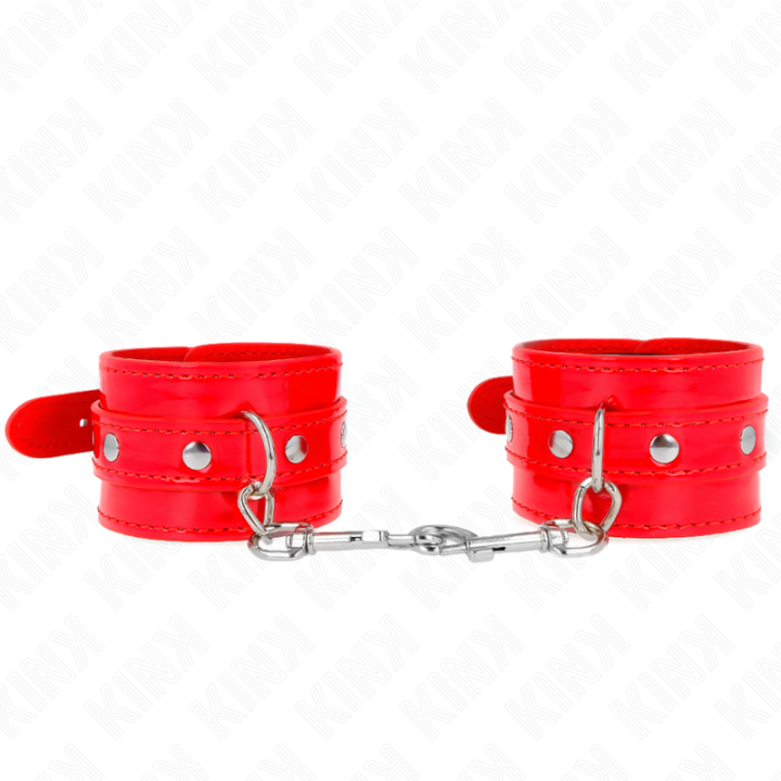 Kink - Manchettes Brillantes Rouge Ajustables 23-33 cm