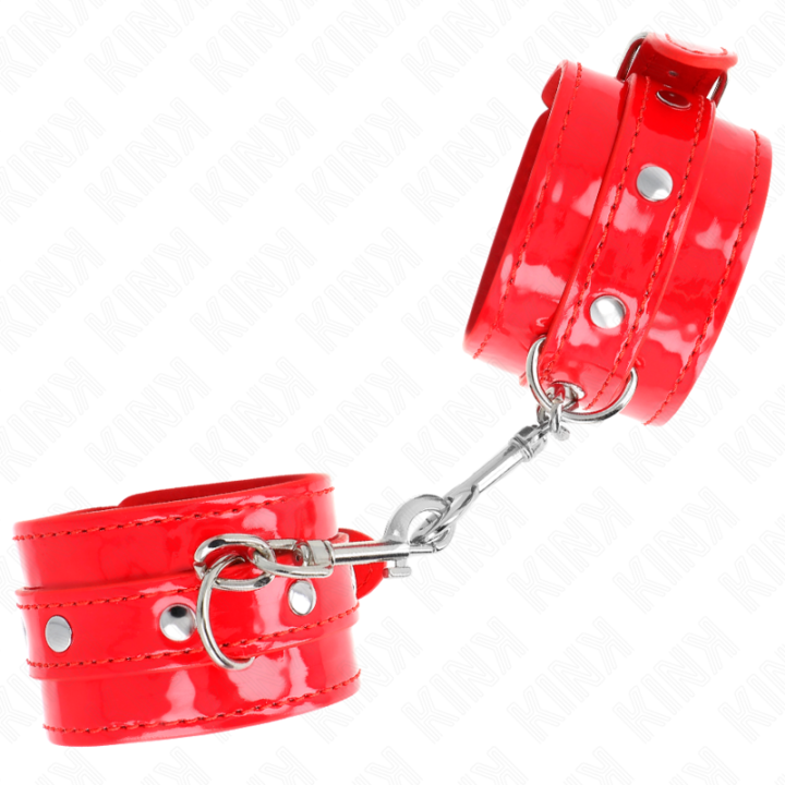 Kink - Manchettes Brillantes Rouge Ajustables 23-33 cm