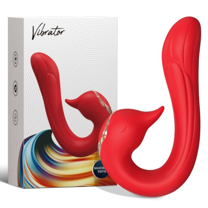 Armony - Vibrateur Delfin Multiposition & Effet Chaleur Rouge
