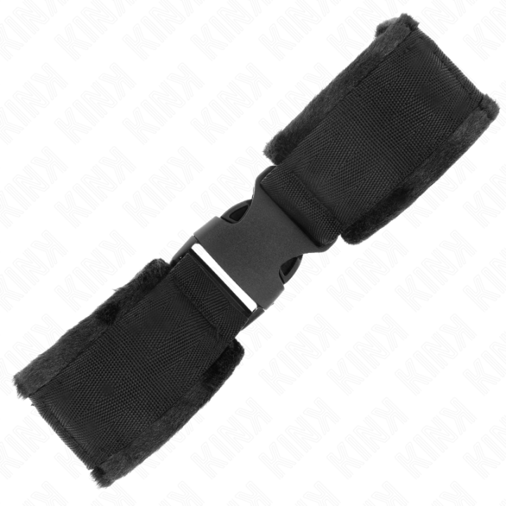 Kink - Nylon Bind Hook&Loop Wrist Restraints Red-Black Model 1 Ajdustable 25-35 cm x 6 cm