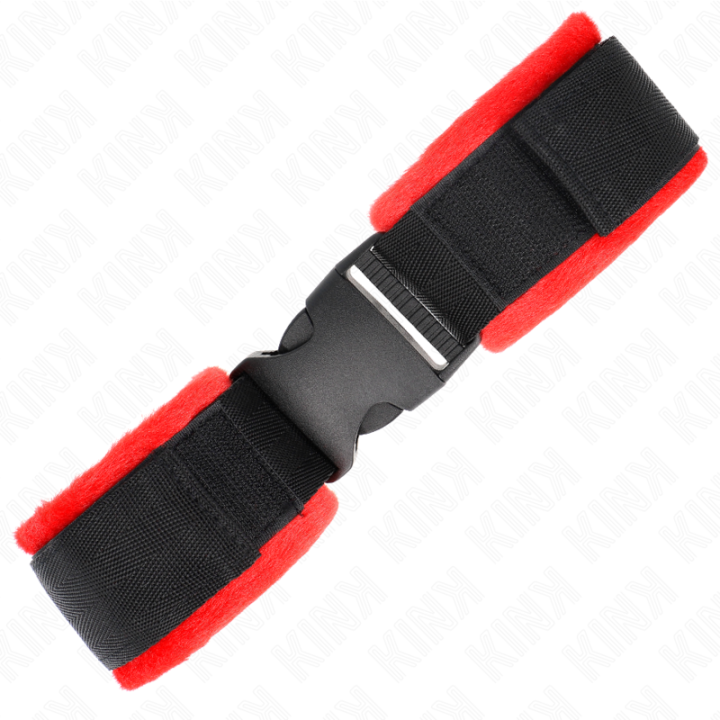 Kink - Tenuta da Polso in Nylon Hook&Loop Nera Modello 1 Ajdustable 25-35 cm x 6 cm