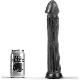 All Black - Dildo Con Plug 31 cm