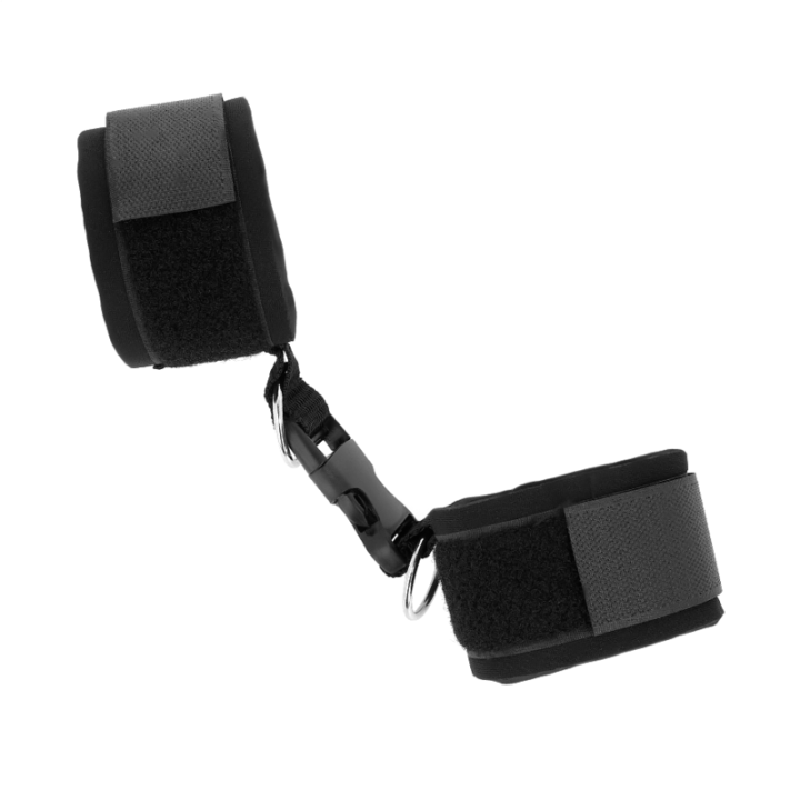 Kink - Appui-Poignet en Néoprène à Attaches et Boucles Noir Réglable 22-34 cm