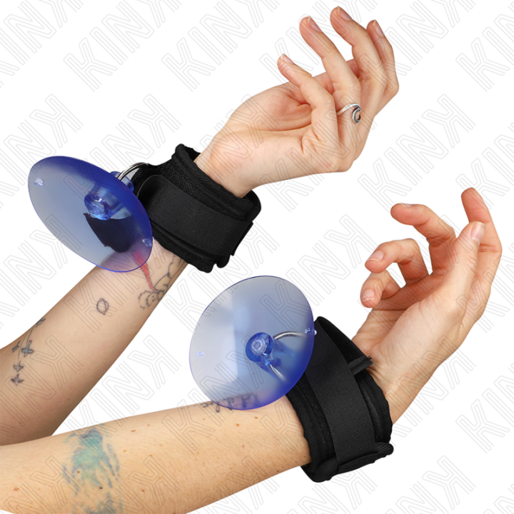 Kink - Appui-Poignets à Ventouse Noir 29-40 cm x 5 cm