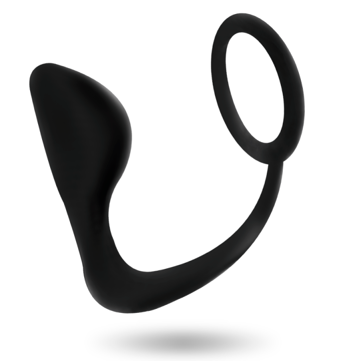 Addicted Toys - Analplug Mit Schwarzem Penisring