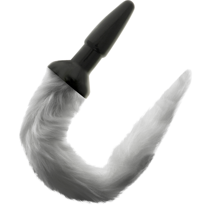 Darkness - Plug Anal en Silicone Avec Queue Grise
