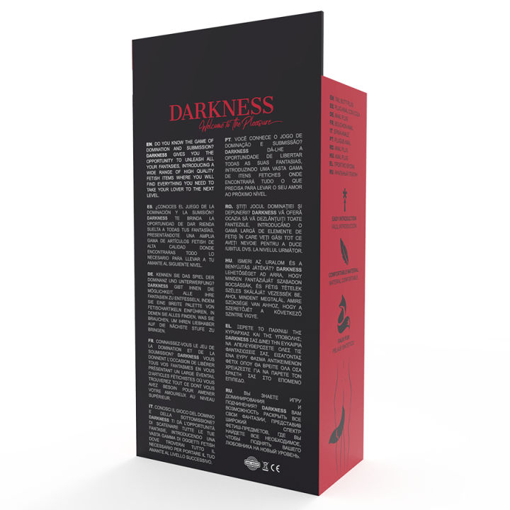Darkness - Plug Anal en Silicone Avec Queue Grise