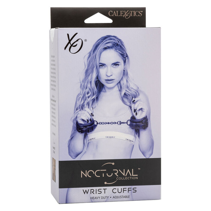 Calexotics - Nocturnal Manichette da Polso in Pelle Regolabili Nere