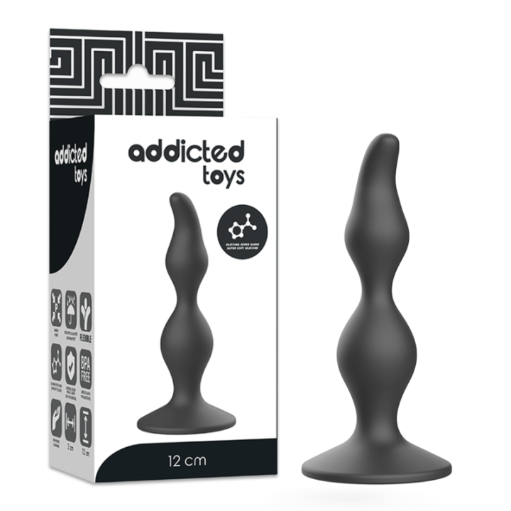 Addicted Toys - Plug Sessuale Anale 12 cm Nero