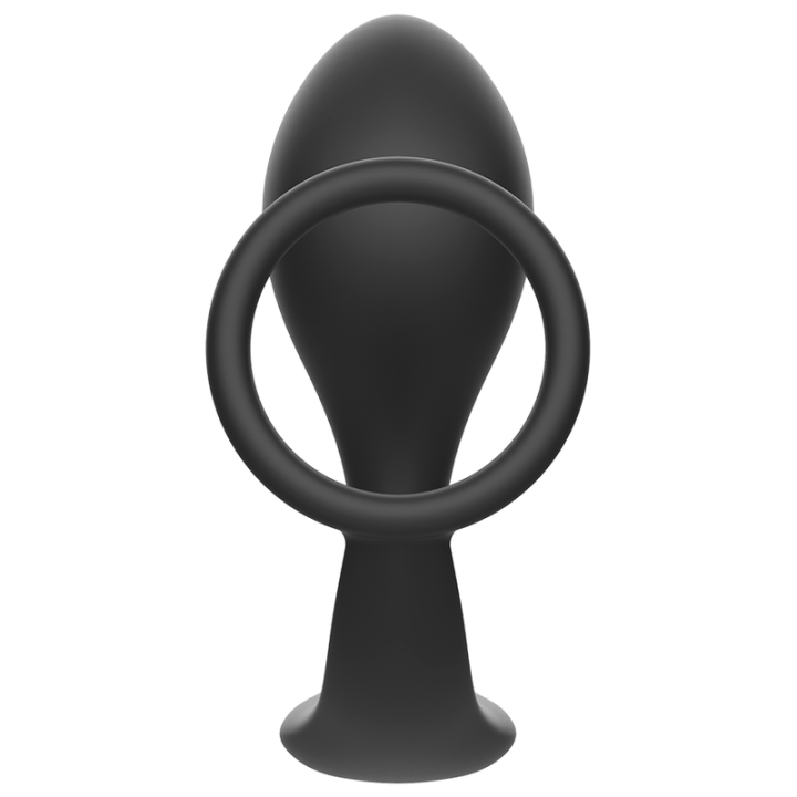 Addicted Toys - Plug Anal Com Anel de Silicone Preto